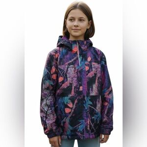 Columbia Multicolor Abstract Jacket kids ski jacket L
